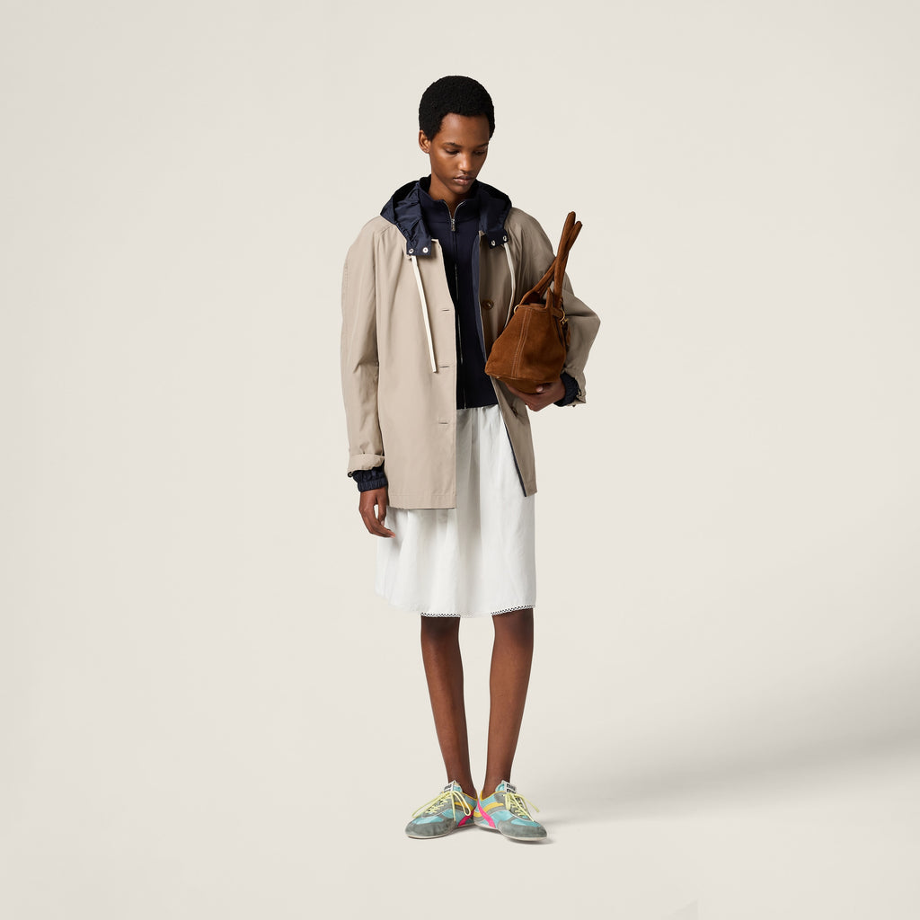 Miu Miu

Blouson in Panama and Technical Pongé