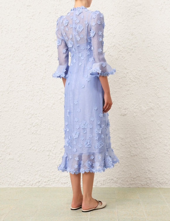 ZIMMERMANN Matchmaker Lift Off Midi in Jacaranda