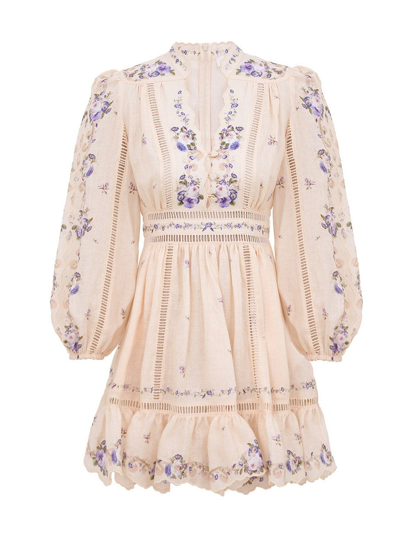 ZIMMERMANN – Patience Plunge Mini Dress
