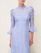 ZIMMERMANN Matchmaker Lift Off Midi in Jacaranda