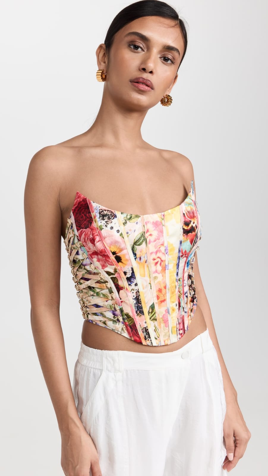 ZIMMERMANN Strapless boned-bodice top