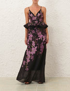 ZIMMERMANN
Dawning Ruffle Slip Dress – Black Lily