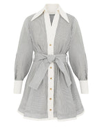 ZIMMERMANN
Hypnotic Tuck Mini Dress – Stripe