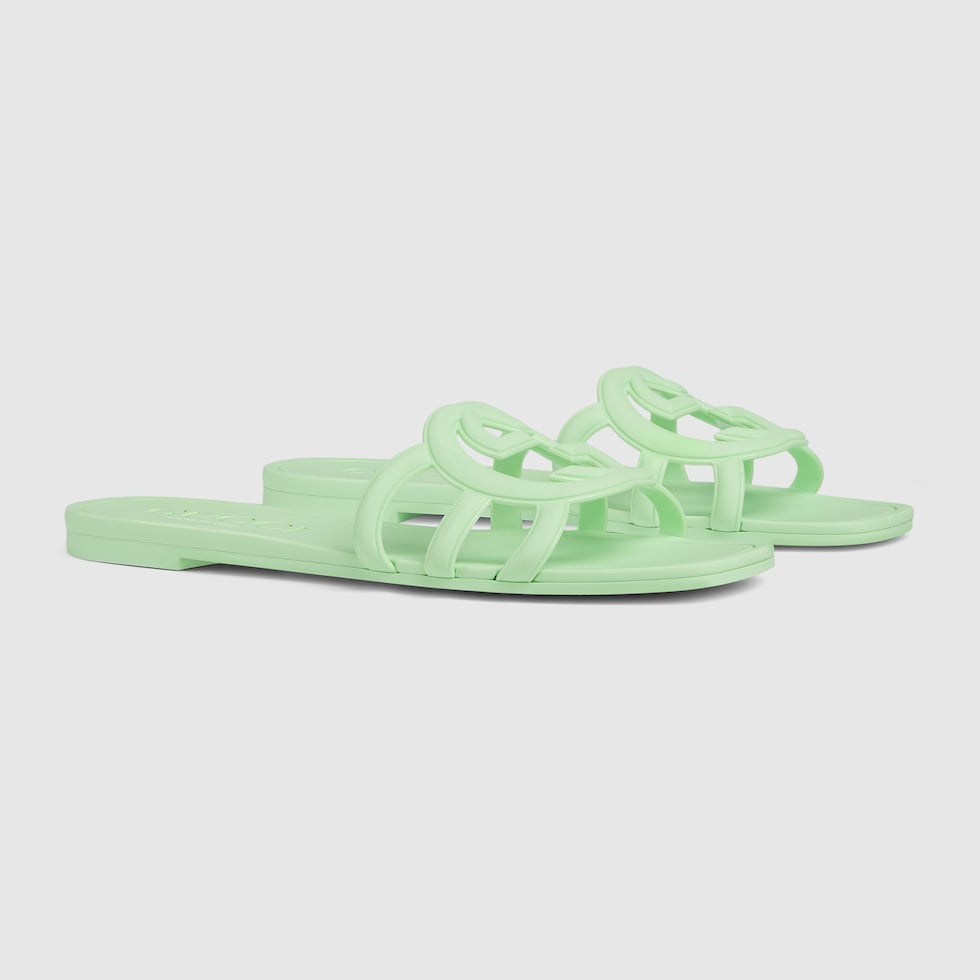 GUCCI WOMEN'S INTERLOCKING G SLIDE SANDAL