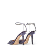JIMMY CHOO Saeda 100 Embellished Open Toe