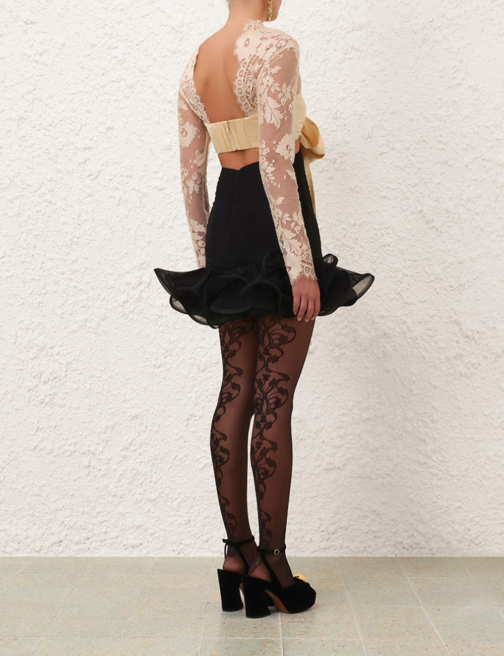 ZIMMERMANN
Illustration Flounce Mini dress