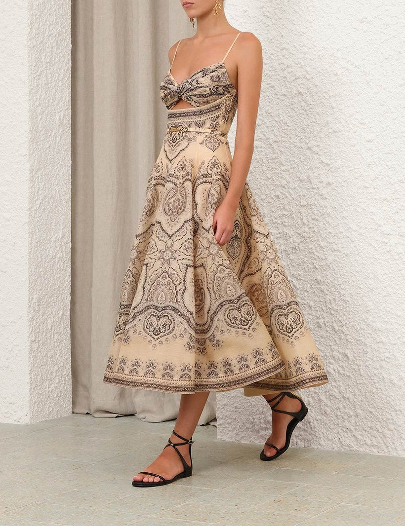 ZIMMERMANN – Luna Twist Midi Dress