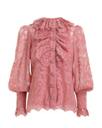 ZIMMERMANN Kaleidoscope Floral-Lace Overlay blouse