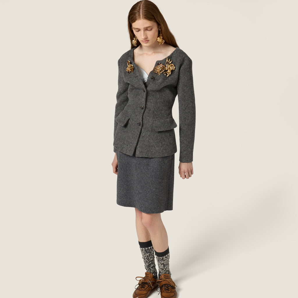 Miu Miu Light Shetland Wool Jacket
