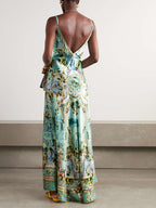 CAMILLA + The White Lotus Crystal Maxi Dress