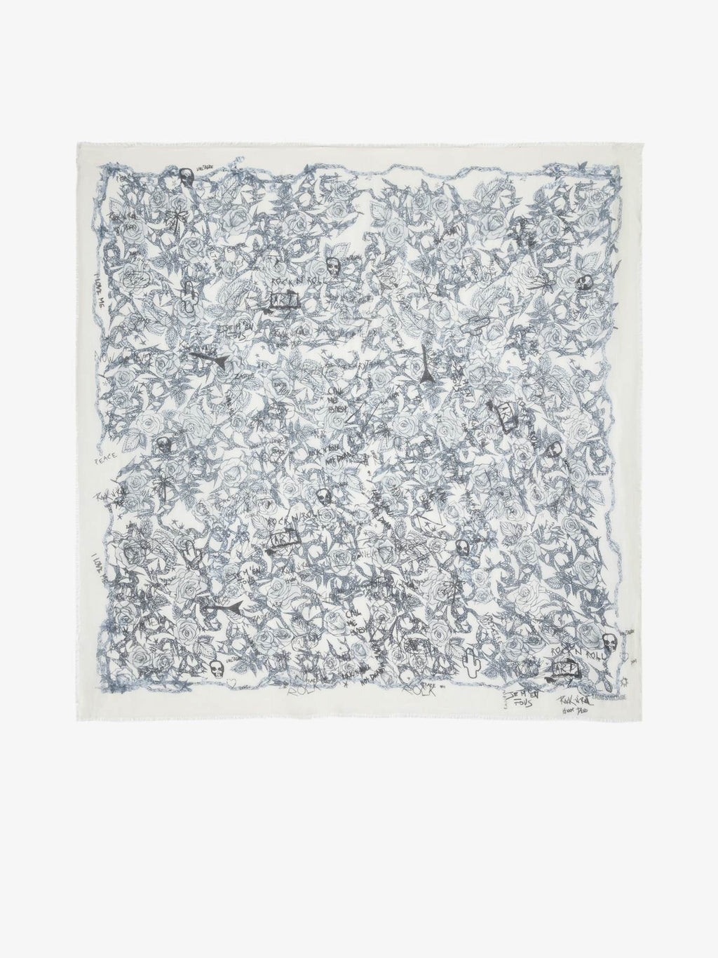 ZADIG & VOLTAIRE Kerry Scarf Roses 135