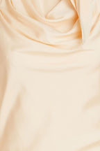 ZIMMERMANN Kaleidoscope draped printed silk-blend top  in Warm Cream