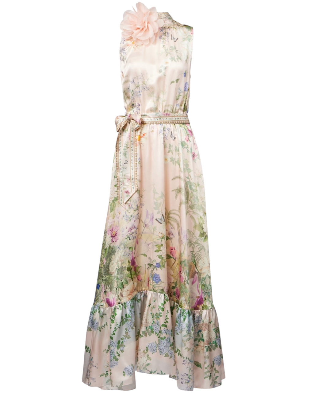 CAMILLA Necktie Dress With Elasticated Waist