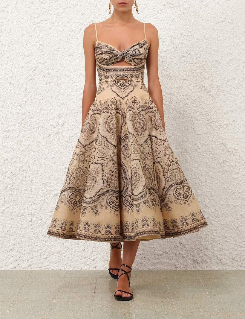 ZIMMERMANN – Luna Twist Midi Dress