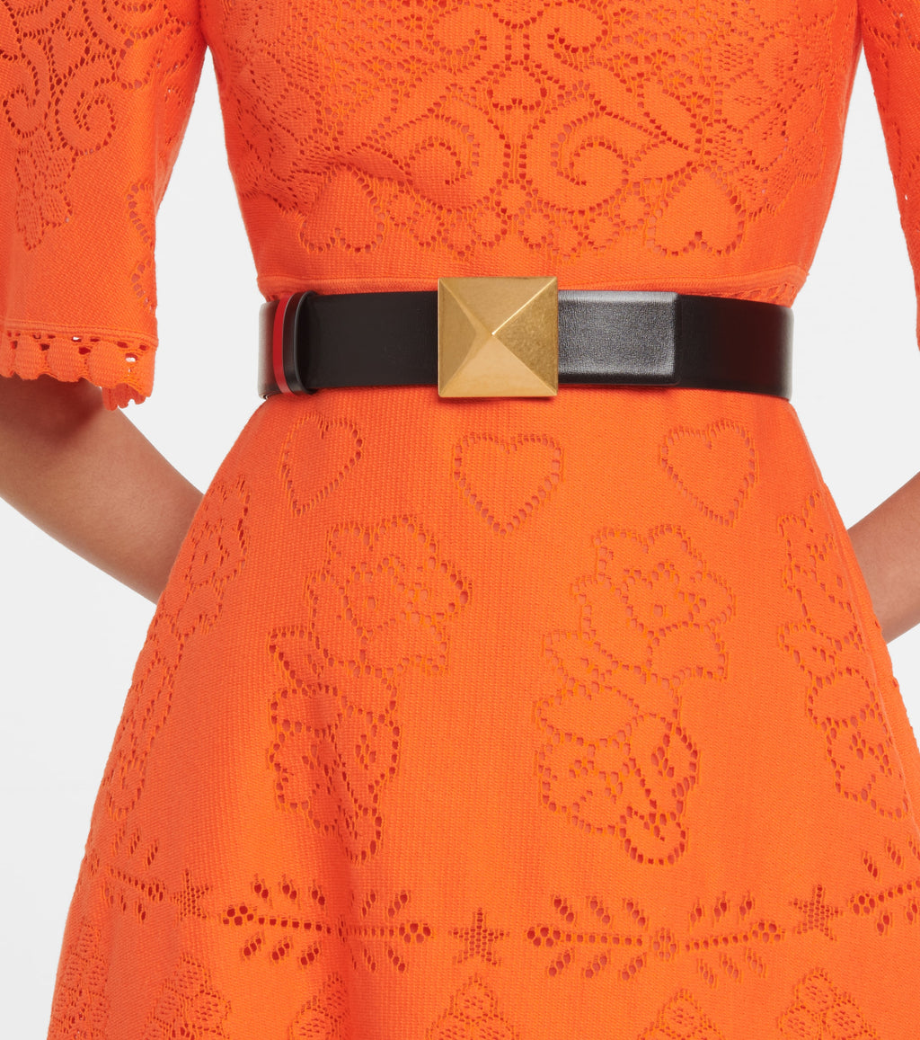 VALENTINO GARAVANI
One Stud reversible leather belt 40MM