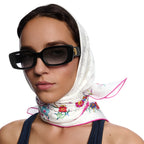 LOUIS VUITTON x MURAKAMI 
Monogram Superflat Flowers Square 90