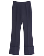 0002 VALENTINO GARAVANI — Crepe Couture Trousers