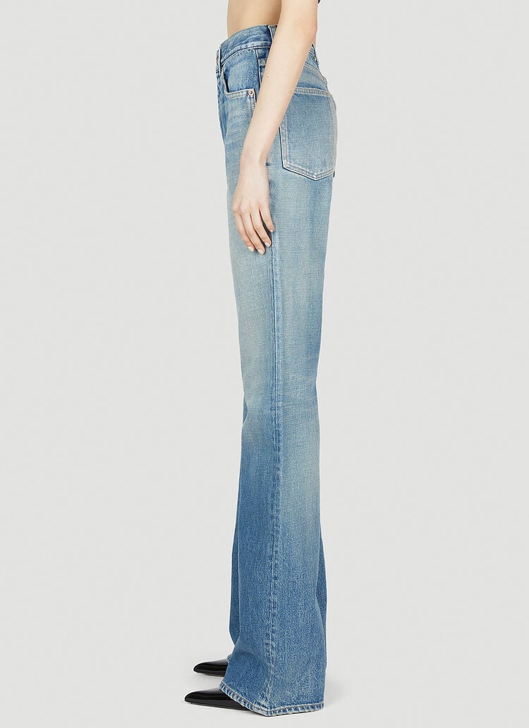 SAINT LAURENT 70'S JEANS IN BLUE VINTAGE DENIM
AUTHENTIC MEDIUM BLUE