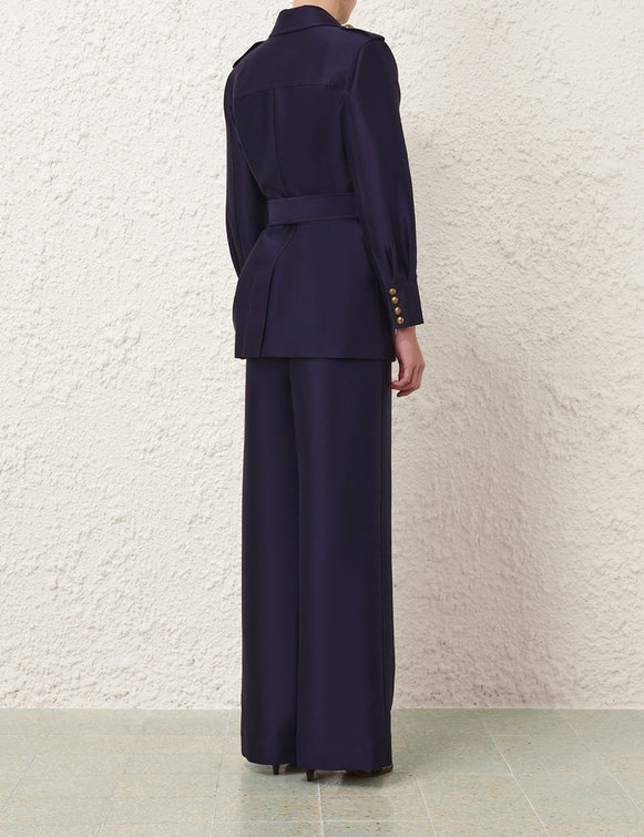 Zimmermann Hypnotic Utility Track Pant — Ink