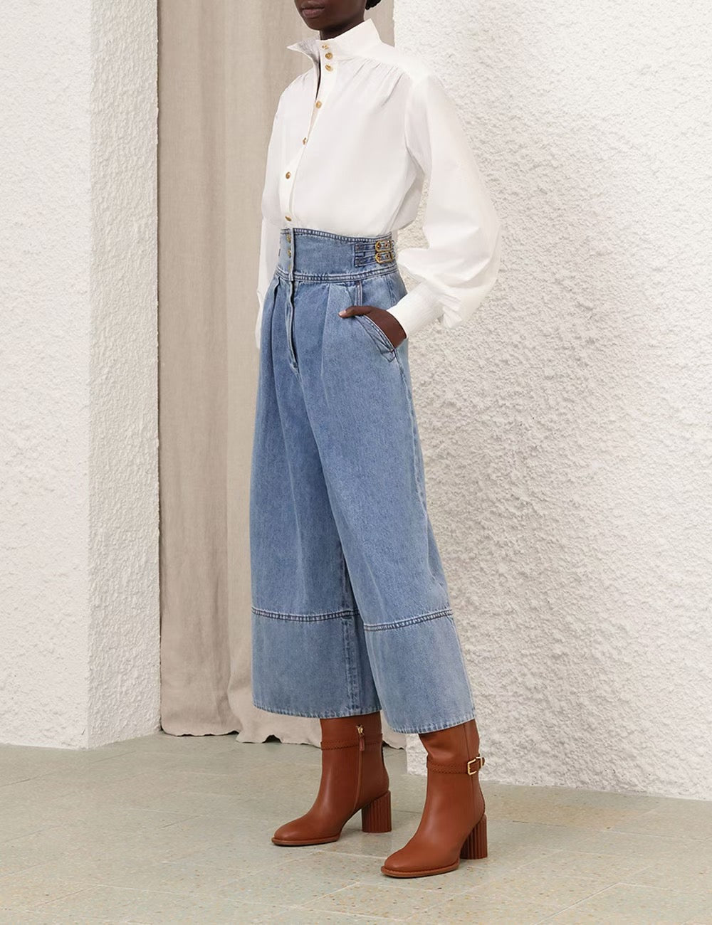 ZIMMERMANN
Utility Billow Blouse – Ivory