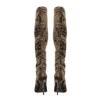 SAINT LAURENT Talia Velvet Boots