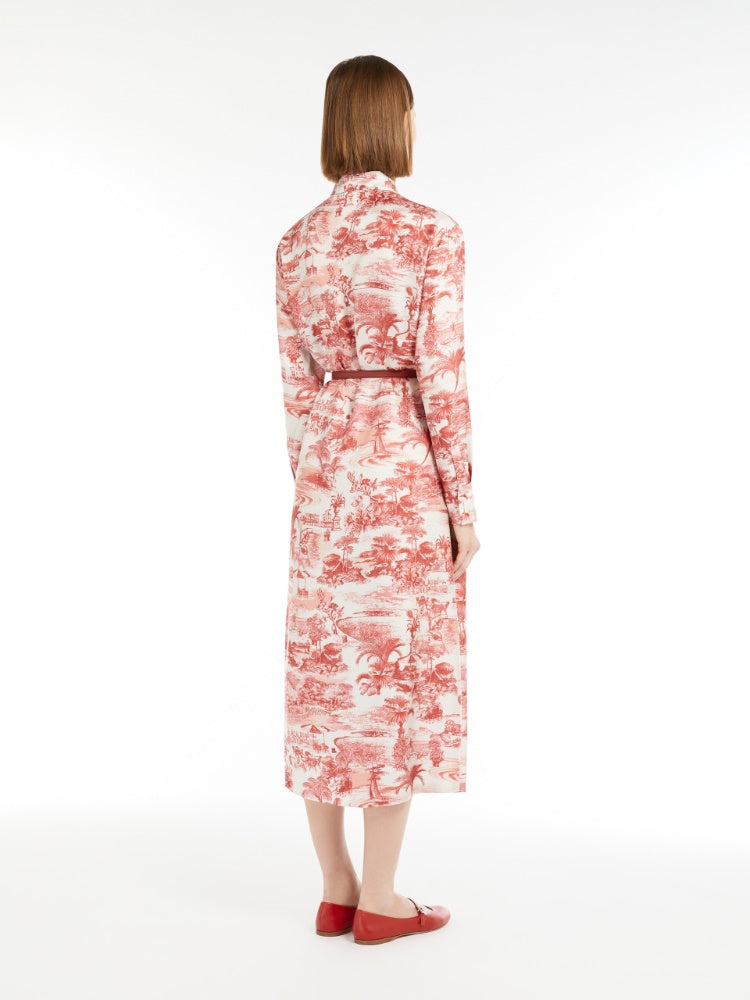 MAXMARA STUDIO
Printed silk shirt dress