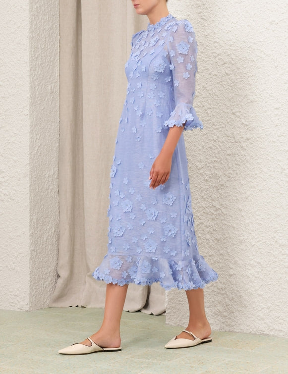 ZIMMERMANN Matchmaker Lift Off Midi in Jacaranda