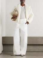MAX MARA
Oggeri Alpaca, Wool & Silk Teddy Coat – White
