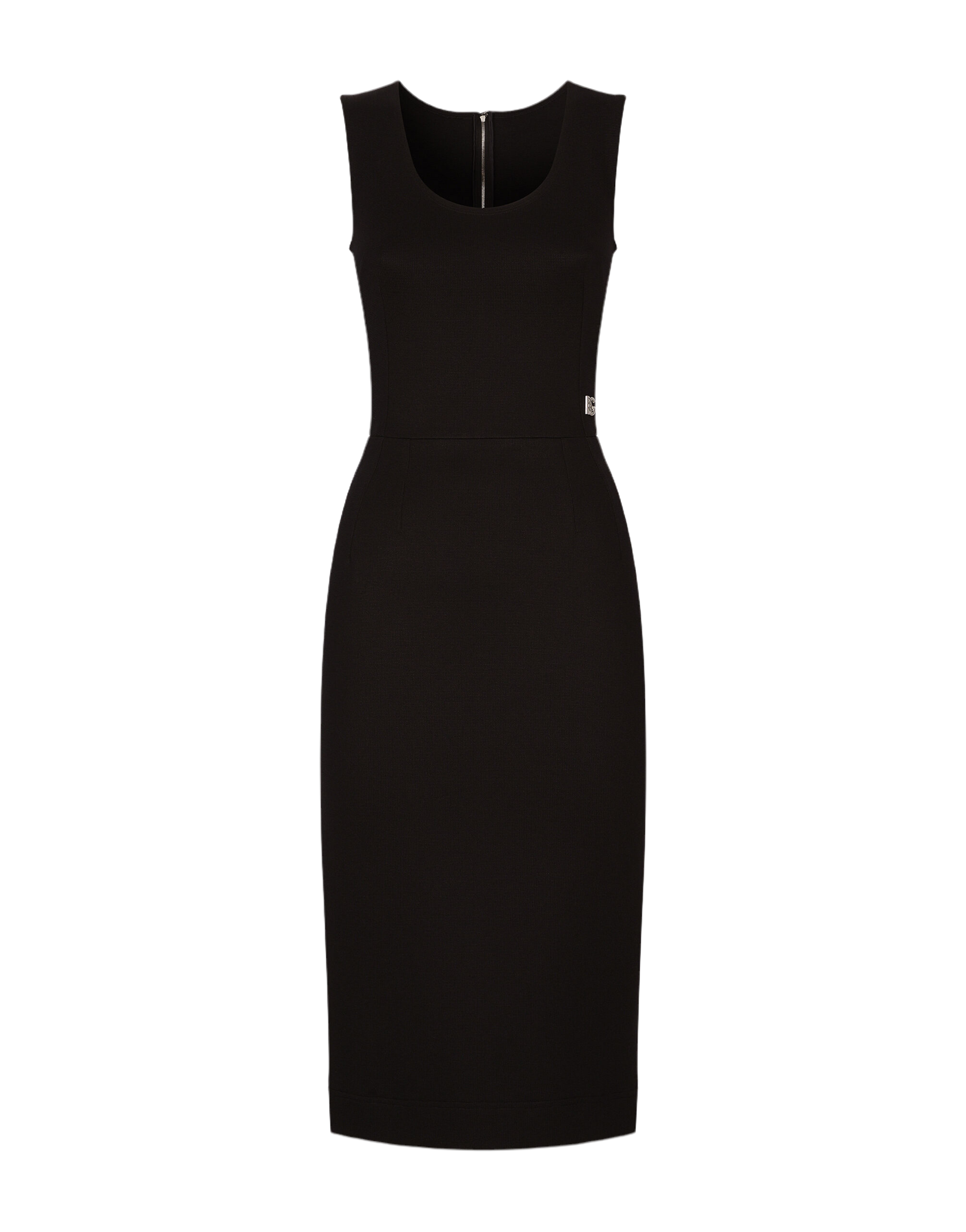 DOLCE & GABBANA Sleeveless Milano rib midi dress