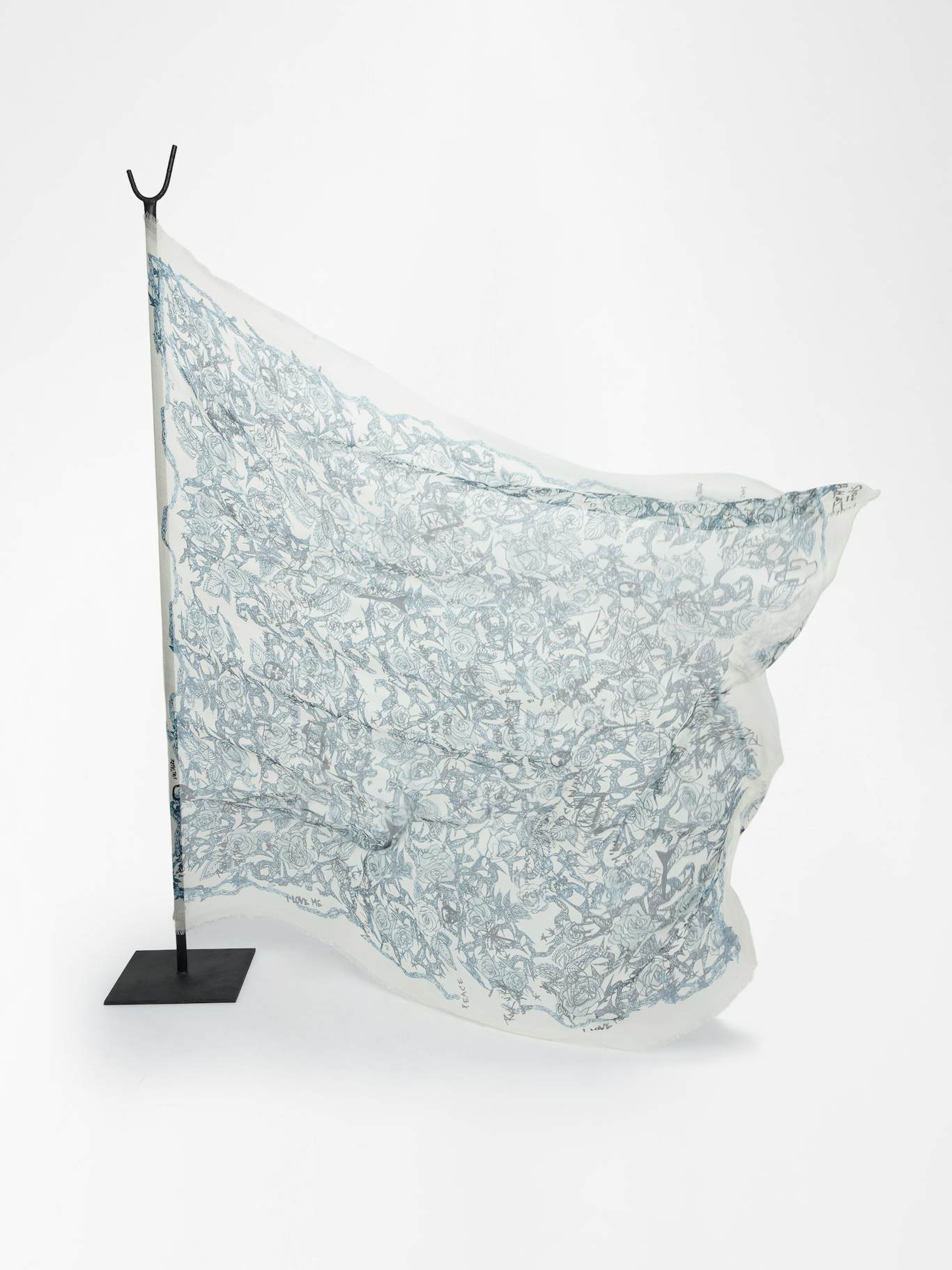 ZADIG & VOLTAIRE Kerry Scarf Roses 135