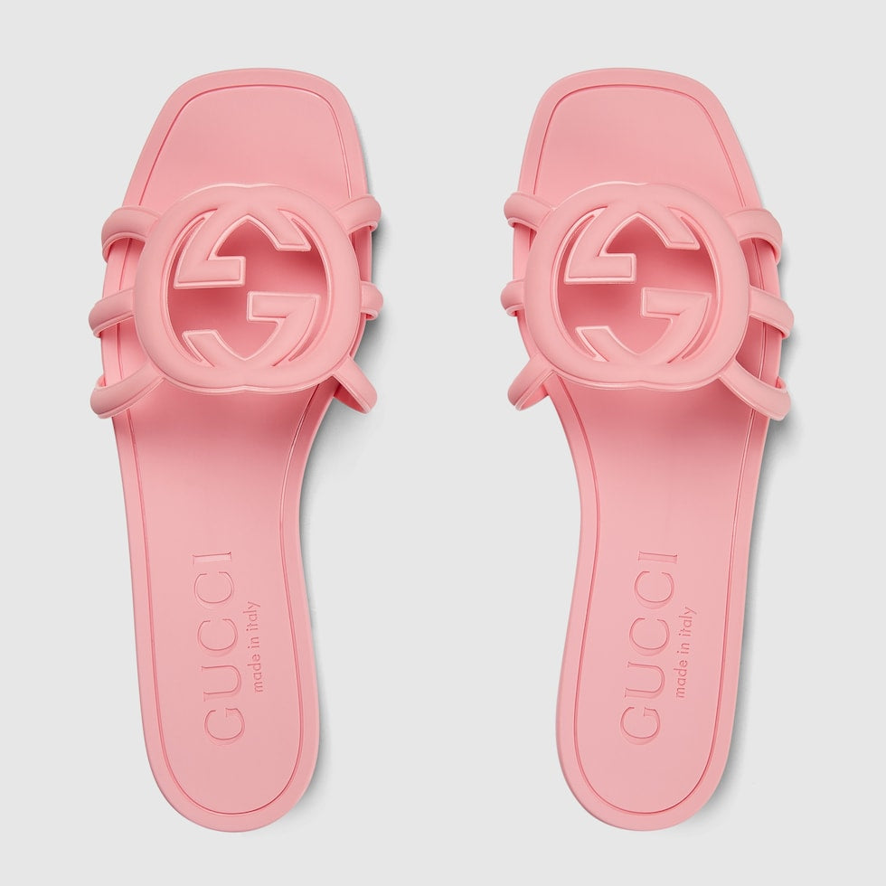 GUCCI WOMEN'S INTERLOCKING G SLIDE SANDAL