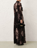 Zimmermann Hypnotic Maxi Shirt Dress — Ghost Floral