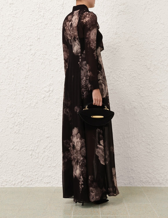Zimmermann Hypnotic Maxi Shirt Dress — Ghost Floral