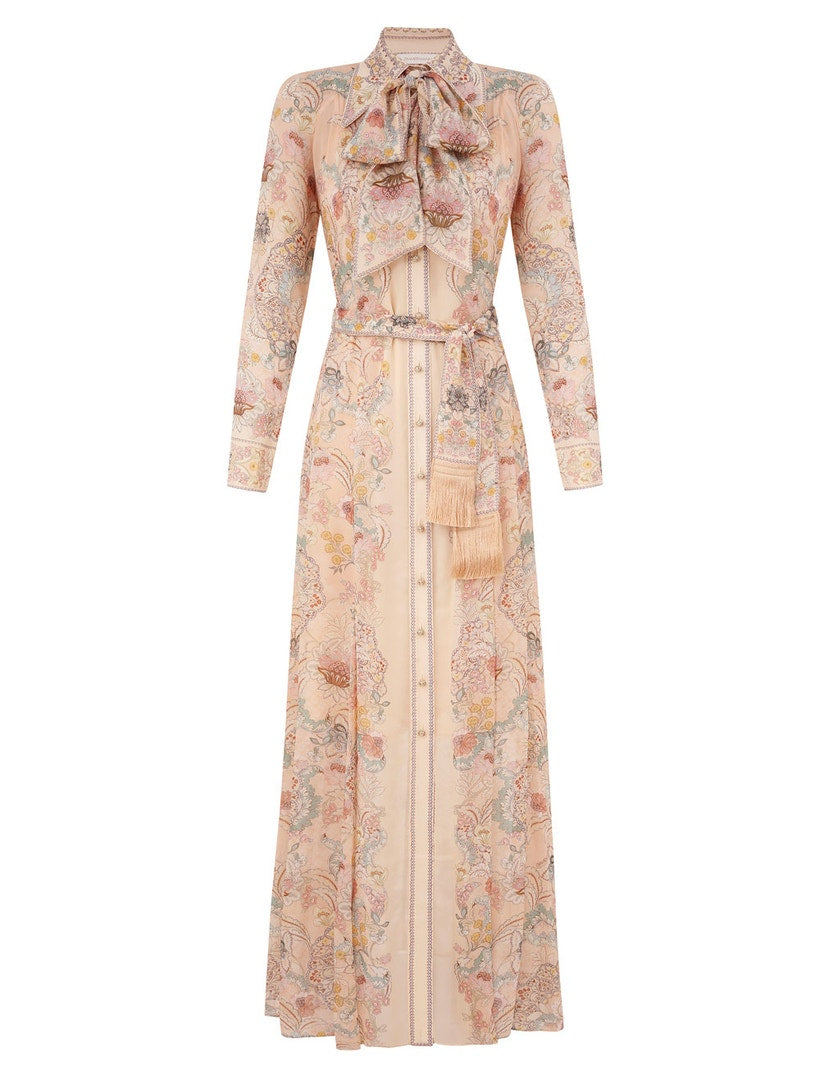 ZIMMERMANN – Rebellion Pussybow Shirt Dress