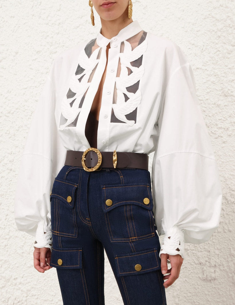ZIMMERMANN – Luna Appliqué Blouse