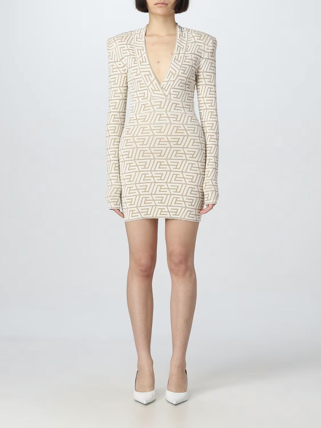 BALMAIN
Knitted dress with monogram
