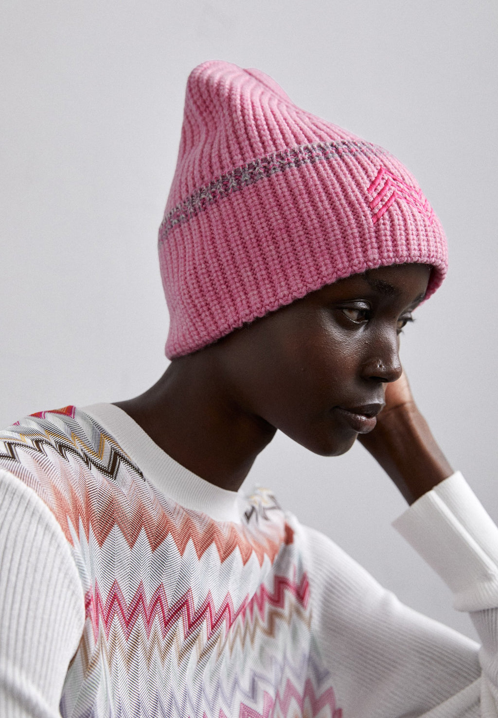 MISSONI – Pink Wool Beanie