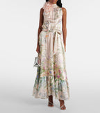 CAMILLA Necktie Dress With Elasticated Waist