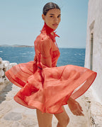 ZIMMERMANN – Rebellion Lantern Mini Dress