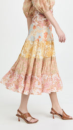 ZIMMERMANN Postcard midi skirt
