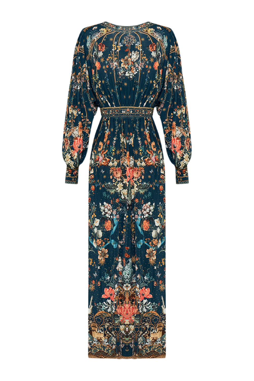 Camilla V Neck Waisted Jersey Dress