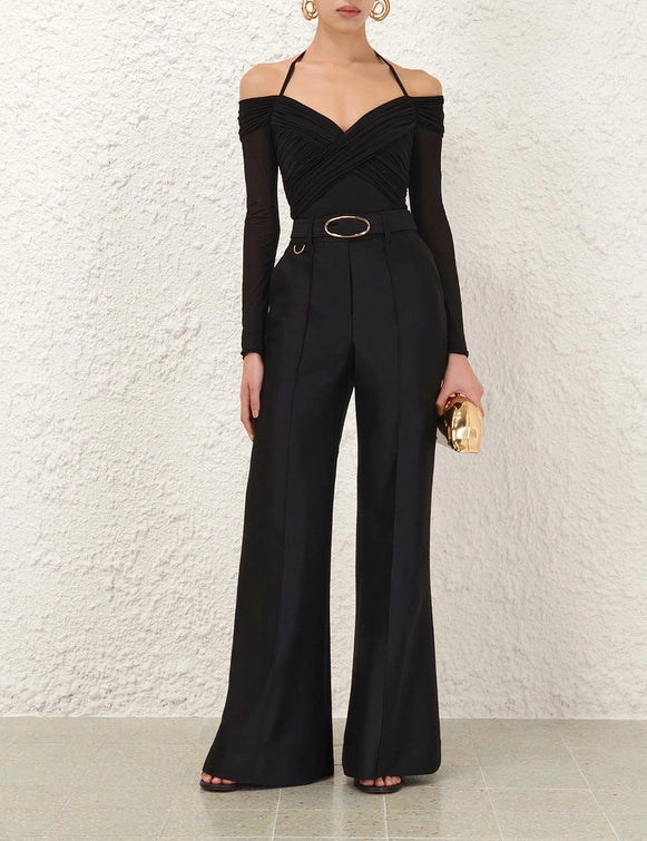 ZIMMERMANN
Illuminate Flare Pant -Black