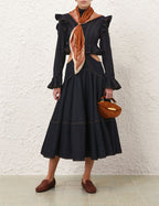 ZIMMERMANN
Hypnotic Denim Midi Dress – Night Sky