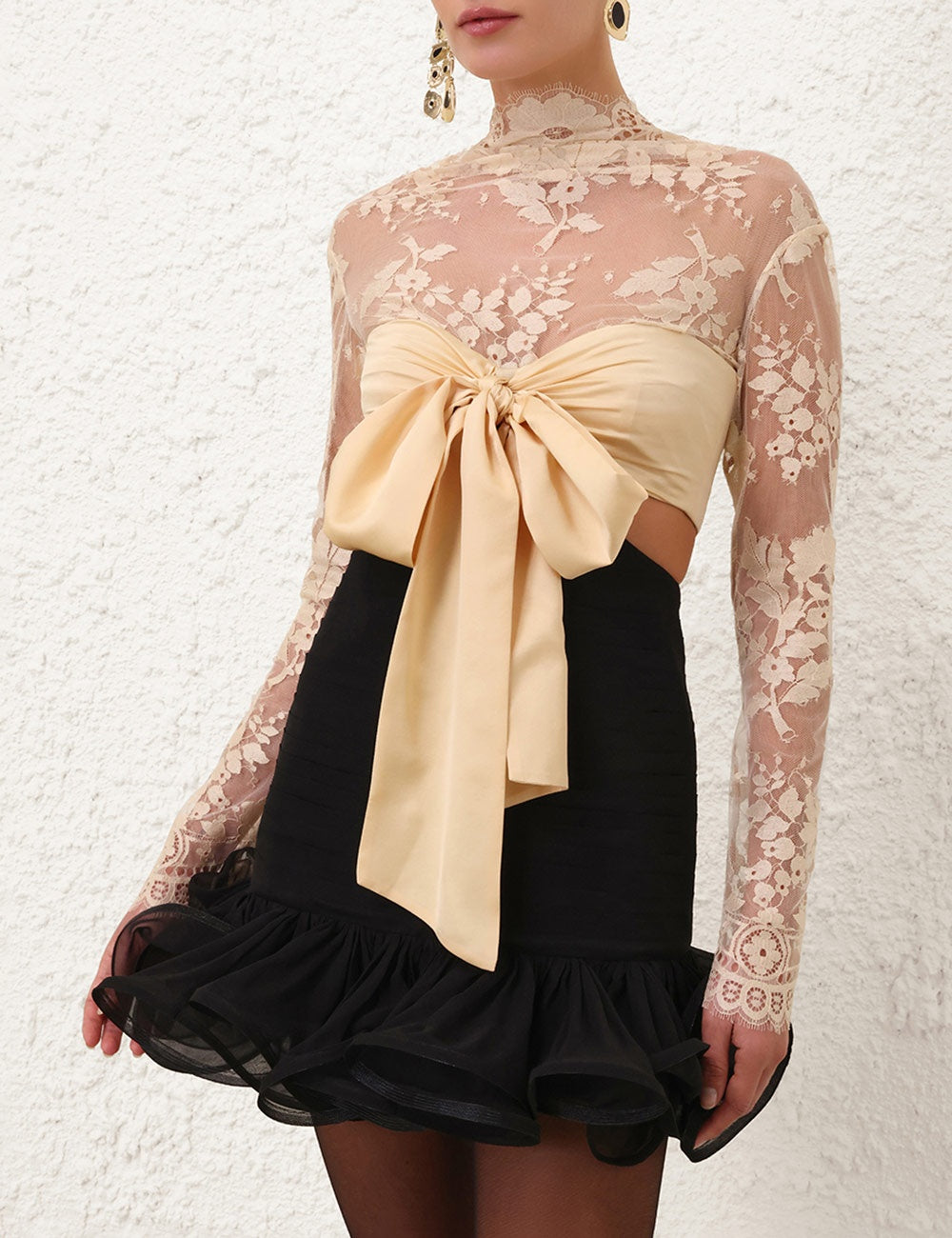 ZIMMERMANN
Illustration Flounce Mini dress