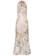 CAMILLA Bias Halter Dress With Ruffle Hem – Palacio Playground