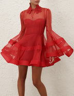 ZIMMERMANN – Rebellion Lantern Mini Dress
