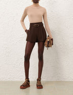 Zimmermann 
Illuminate Tailored Short – Espresso