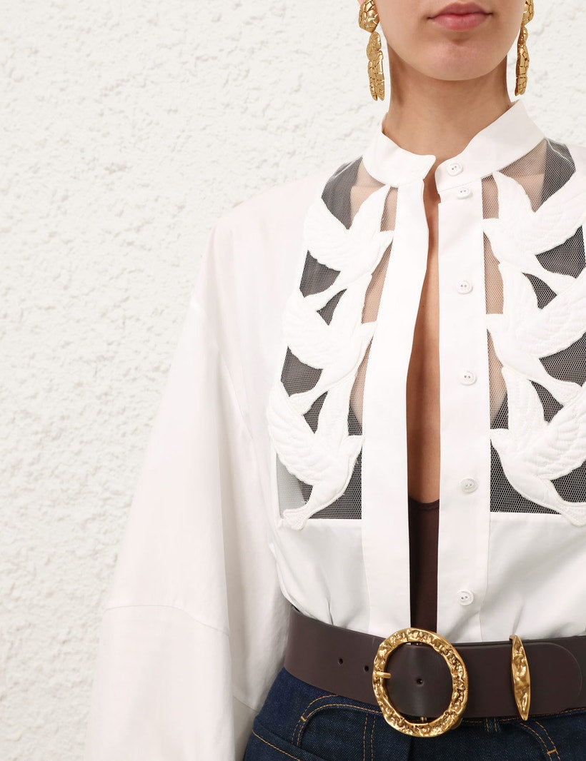ZIMMERMANN – Luna Appliqué Blouse