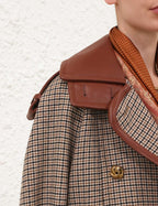 ZIMMERMANN
Hypnotic Check Wool Trench – Cream/Beige Check