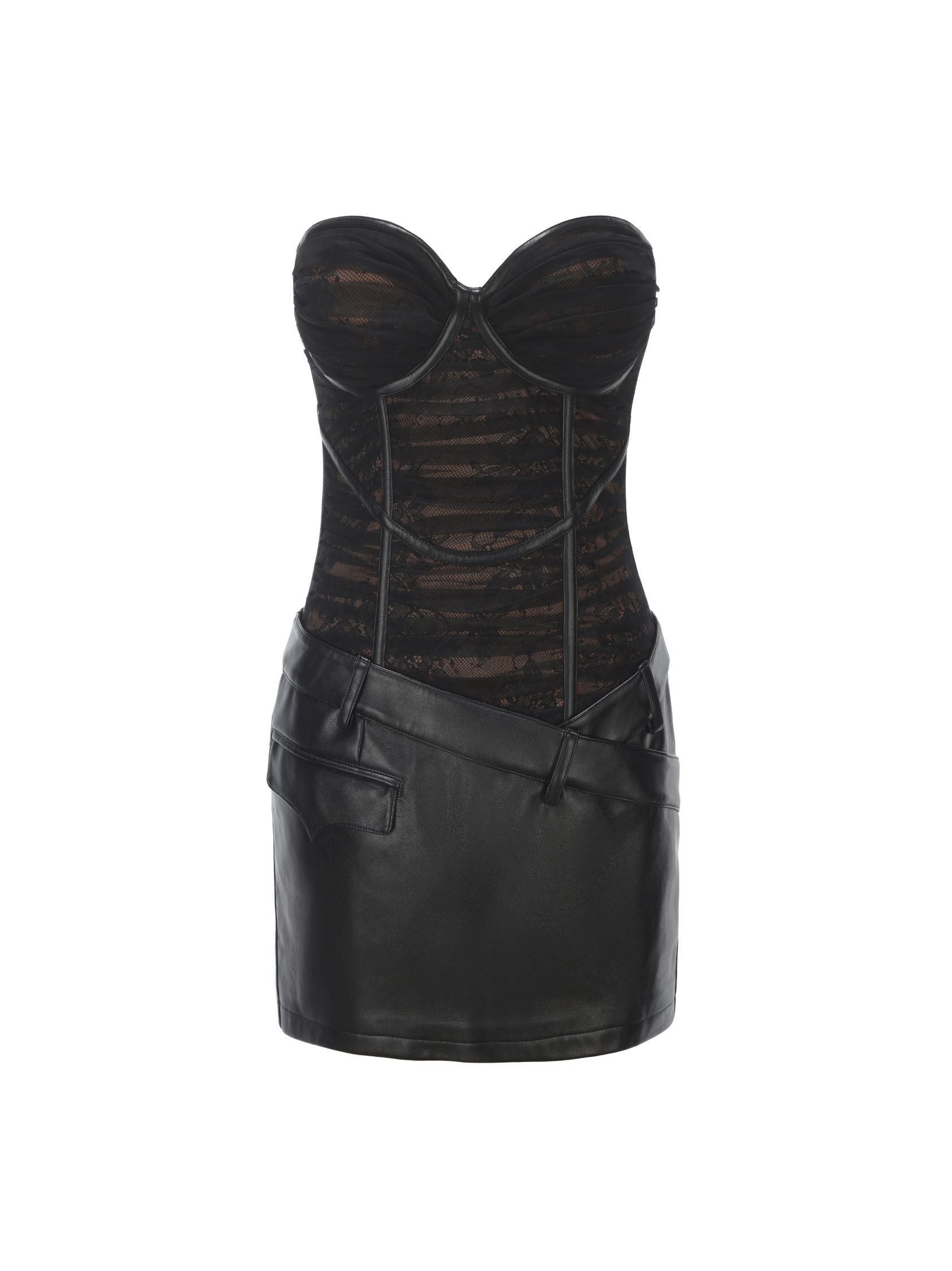 NANA JACQUELINE Jane Lace Dress (Black)